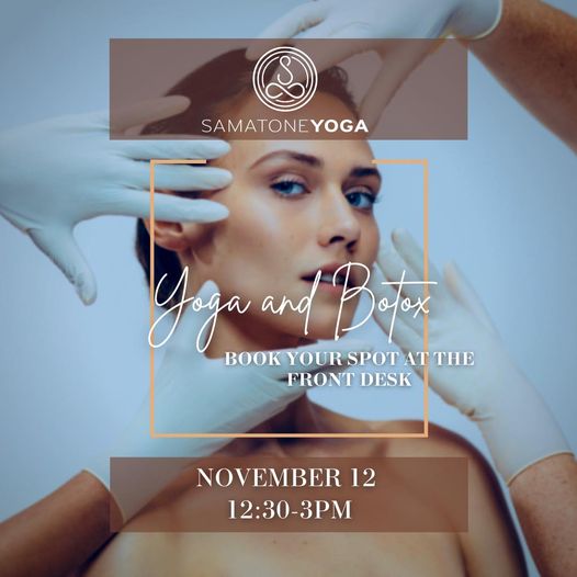Yoga and Botox event